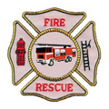 Fire Rescue Patch Temporary Tattoo